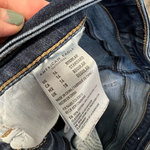 American Eagle Next Level Stretch Super High Rise Jegging Size 14 - Picture 4 of 4
